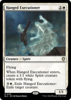 Hanged Executioner card from Commander: Bloomburrow
