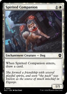 Spirited Companion card from Commander: Bloomburrow