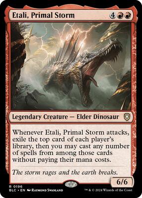 Etali, Primal Storm card from Commander: Bloomburrow