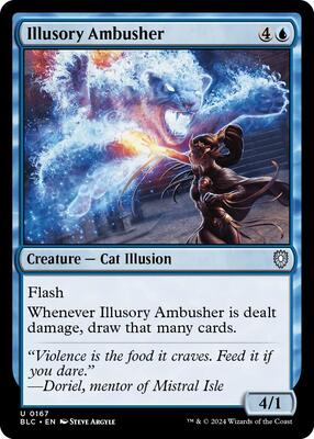Illusory Ambusher card from Commander: Bloomburrow