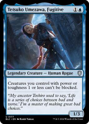 Tetsuko Umezawa, Fugitive card from Commander: Bloomburrow