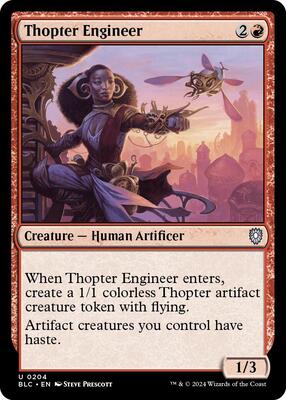 Thopter Engineer card from Commander: Bloomburrow