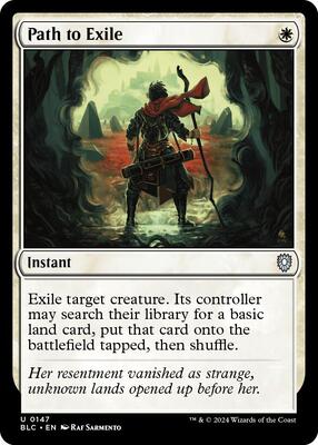 Path to Exile card from Commander: Bloomburrow