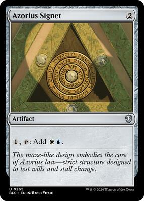 Azorius Signet card from Commander: Bloomburrow