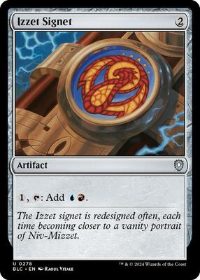 Izzet Signet card from Commander: Bloomburrow