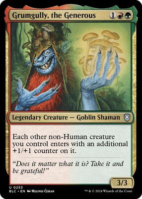 Grumgully, the Generous card from Commander: Bloomburrow