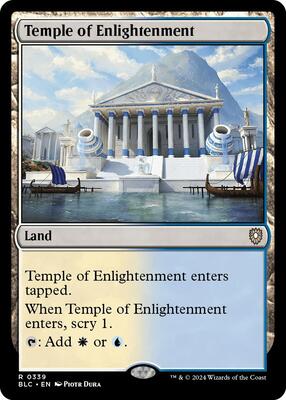 Temple of Enlightenment card from Commander: Bloomburrow