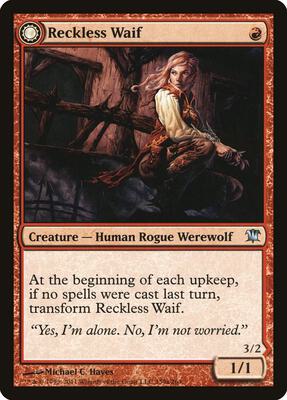 Reckless Waif card from Innistrad