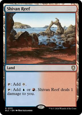 Shivan Reef card from Commander: Bloomburrow