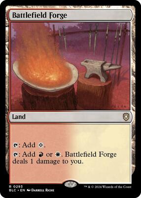 Battlefield Forge card from Commander: Bloomburrow