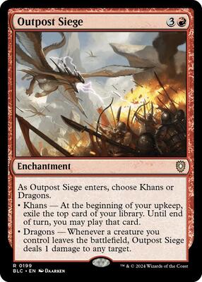 Outpost Siege card from Commander: Bloomburrow
