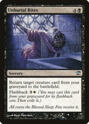 Unburial Rites card from Innistrad