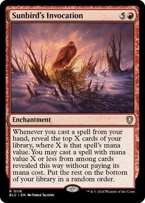Sunbird's Invocation card from Commander: Bloomburrow
