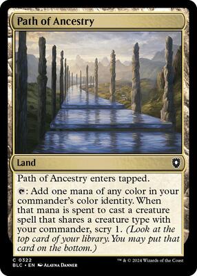 Path of Ancestry card from Commander: Bloomburrow