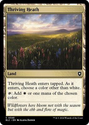 Thriving Heath card from Commander: Bloomburrow