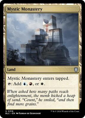Mystic Monastery card from Commander: Bloomburrow
