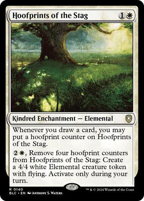 Hoofprints of the Stag card from Commander: Bloomburrow