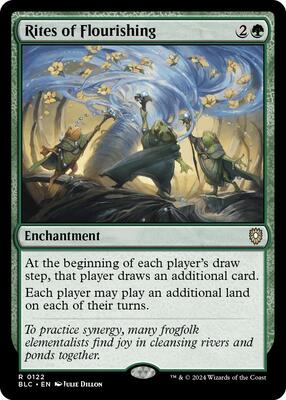 Rites of Flourishing card from Commander: Bloomburrow