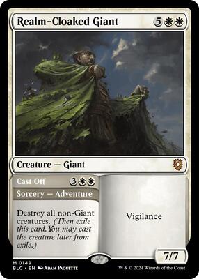 Realm-Cloaked Giant card from Commander: Bloomburrow