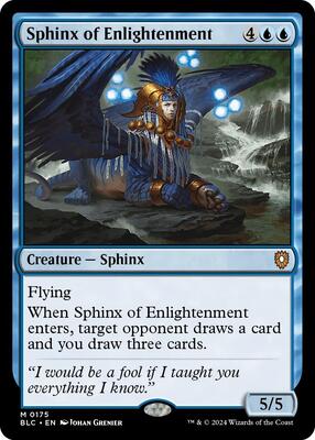 Sphinx of Enlightenment card from Commander: Bloomburrow