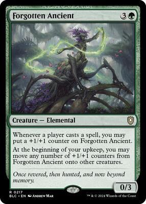 Forgotten Ancient card from Commander: Bloomburrow