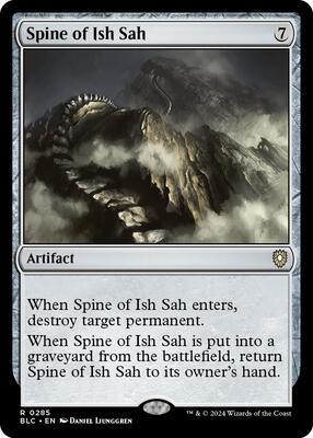 Spine of Ish Sah card from Commander: Bloomburrow