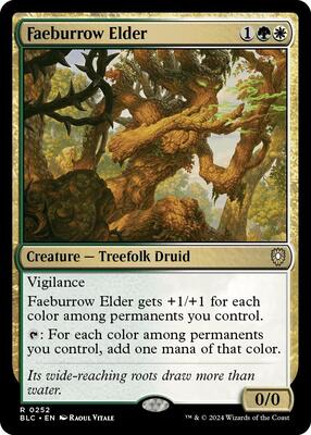 Faeburrow Elder card from Commander: Bloomburrow