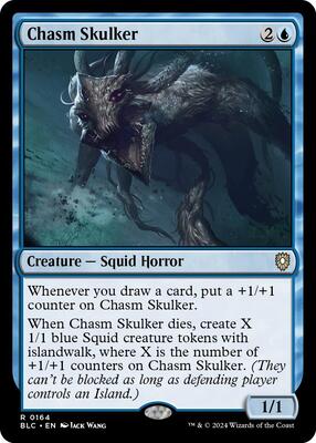 Chasm Skulker card from Commander: Bloomburrow