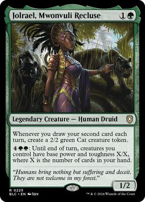 Jolrael, Mwonvuli Recluse card from Commander: Bloomburrow