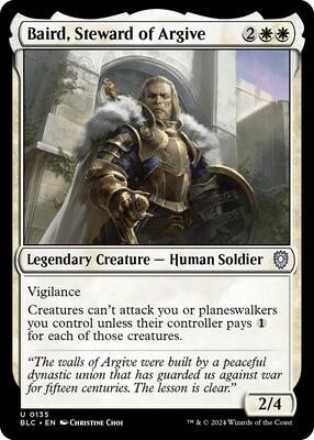 Baird, Steward of Argive card from Commander: Bloomburrow