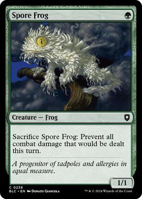 Spore Frog card from Commander: Bloomburrow