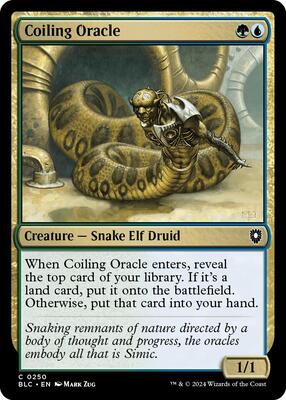 Coiling Oracle card from Commander: Bloomburrow