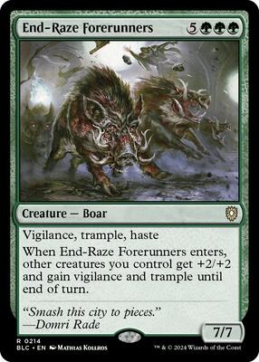 End-Raze Forerunners card from Commander: Bloomburrow