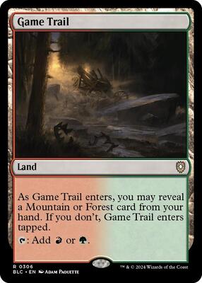 Game Trail card from Commander: Bloomburrow