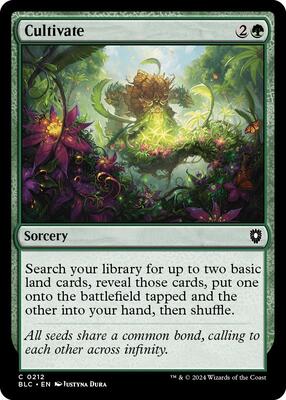 Cultivate card from Commander: Bloomburrow