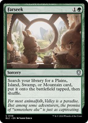 Farseek card from Commander: Bloomburrow