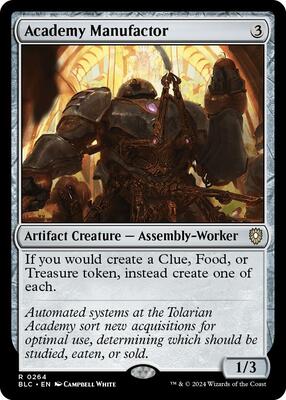 Academy Manufactor card from Commander: Bloomburrow
