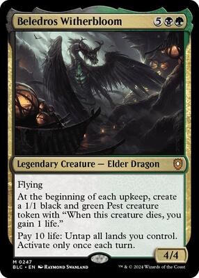 Beledros Witherbloom card from Commander: Bloomburrow