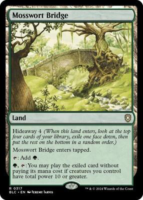 Mosswort Bridge card from Commander: Bloomburrow