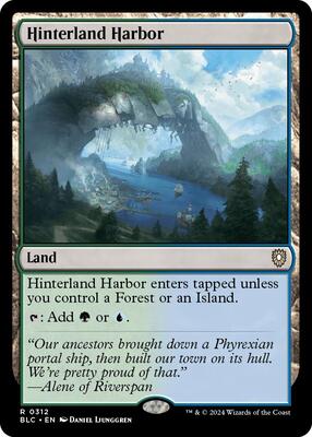Hinterland Harbor card from Commander: Bloomburrow