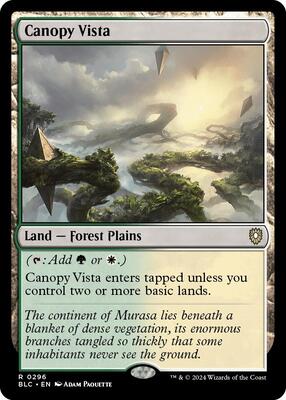 Canopy Vista card from Commander: Bloomburrow