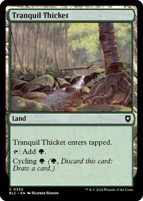 Tranquil Thicket card from Commander: Bloomburrow