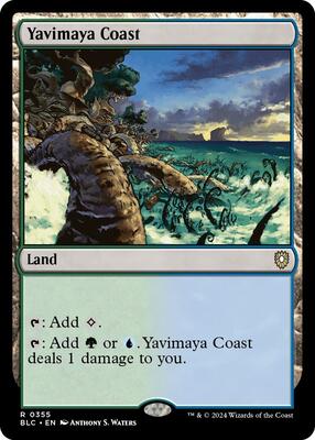 Yavimaya Coast card from Commander: Bloomburrow