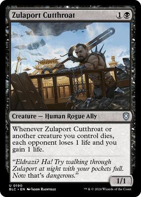 Zulaport Cutthroat card from Commander: Bloomburrow