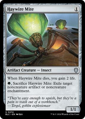 Haywire Mite card from Commander: Bloomburrow