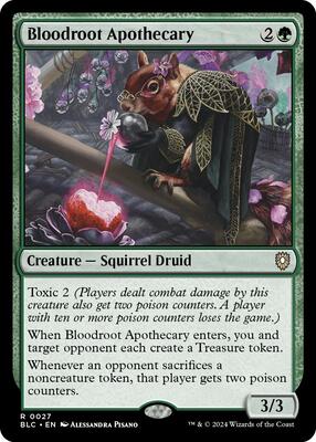Bloodroot Apothecary card from Commander: Bloomburrow