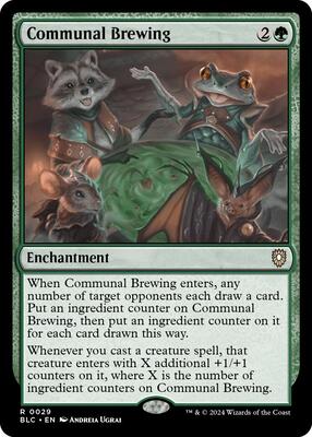 Communal Brewing card from Commander: Bloomburrow