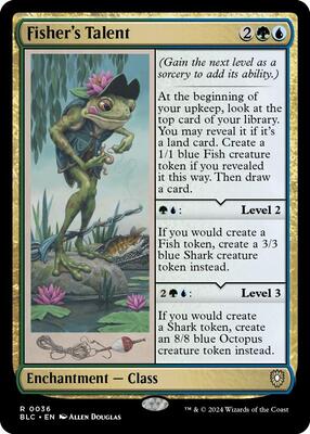 Fisher's Talent card from Commander: Bloomburrow