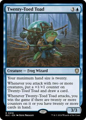 Twenty-Toed Toad card from Commander: Bloomburrow