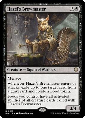 Hazel's Brewmaster card from Commander: Bloomburrow